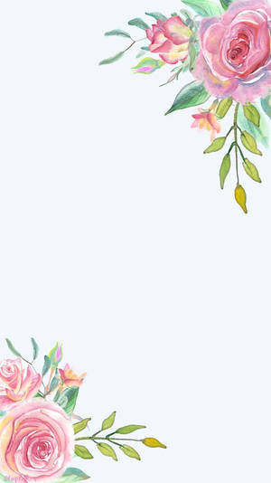 Hoekrand Blomme Iphone
