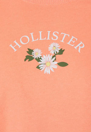 Hollister drie wit blom illustrasie muurpapier — Lae Kontras Muurpapier