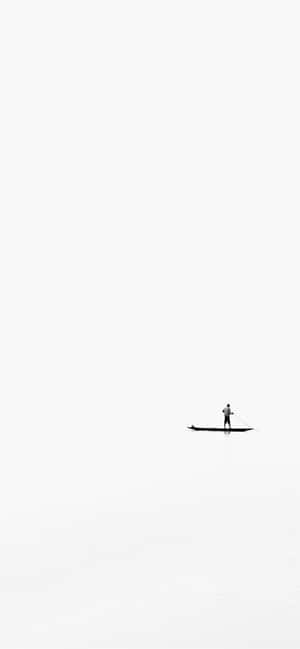 Wit iPhone-agtergrond — Huawei Mate X Muurpapier