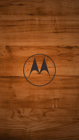 Hout Motorola Logo — Motorola Muurpapier