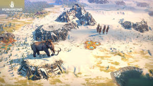 Humankind Pre-Alpha Winterkaart Muurpapier — Dagbreek Muurpapier