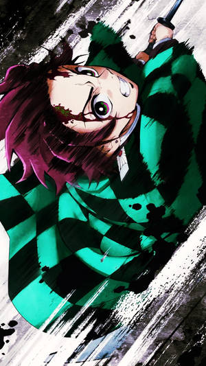 Illustrasie Demon Slayer Foon Tanjiro