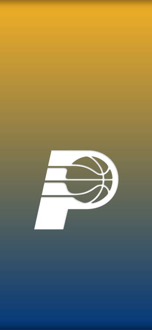 Indiana Pacers minimalistiese spanlogo agtergrond — ROG Phone 9 FE Muurpapier