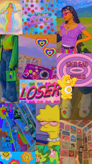 Indie Kid Aesthetic Pers Tematies — Indie kind estetiek Muurpapier
