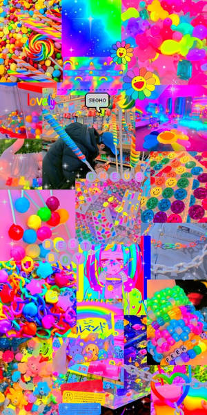 Indie Kid Estetiek Lewendige Pienk Goeters — Indie kind estetiek Muurpapier