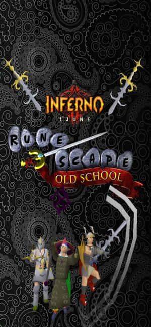 Iphone X Runescape Oldschool Agtergrond — Vivo T4R Muurpapier