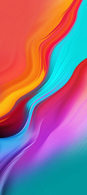 Infinix Smart 4 Abstracte Kleurvolle Kurwes — POCO C71 Muurpapier