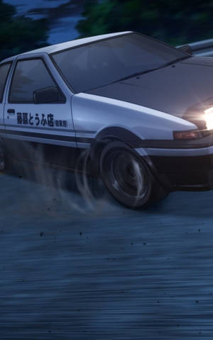 Initial D Drifbeweging-agtergrond — Galaxy Tab S10 Ultra Muurpapier