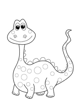 Dinosourus-in kleurprente — iPad Pro M4 Muurpapier