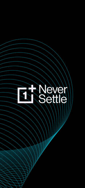 Oneplus Never Settle Lynsilinder-agtergrond — iPhone 14 Plus Muurpapier