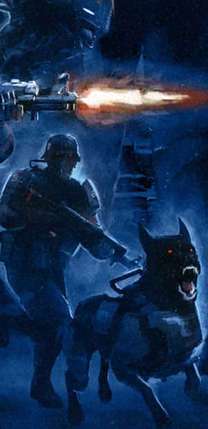 Pixel 3xl Wolfenstein Ii Agtergrond — Speletjie GIF Muurpapier