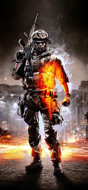 HD Battlefield V-agtergrond — Honor 600 Smart Muurpapier