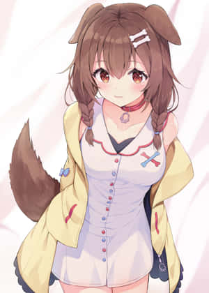Inugami Korone — Oppo Pad 5 Mat-skerm Muurpapier