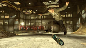 iPad Pro Tony Hawk in Verlate Skaatsbaan — iPad Mini Muurpapier