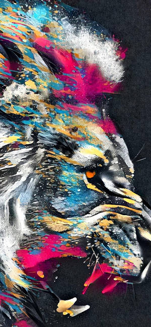 Iphone 11 Pro Max Leeu Skildery-agtergrond — iPhone 16 Muurpapier