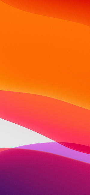 Iphone 13 IOS pienk oranje abstrakte agtergrond — iPhone 15 Muurpapier