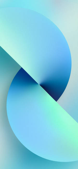 Iphone 13 ligblou sirkel-agtergrond — iPhone 16 Pro Muurpapier