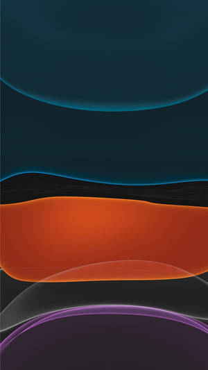iPhone 14 Neon Oranje — Neon iPhone Muurpapier