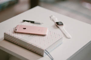 IPhone 6S rosegoud agtergrond — iPhone 6 Muurpapier