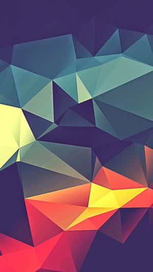 iPhone X Abstrakte Geometriese Vorms — iPhone Muurpapier