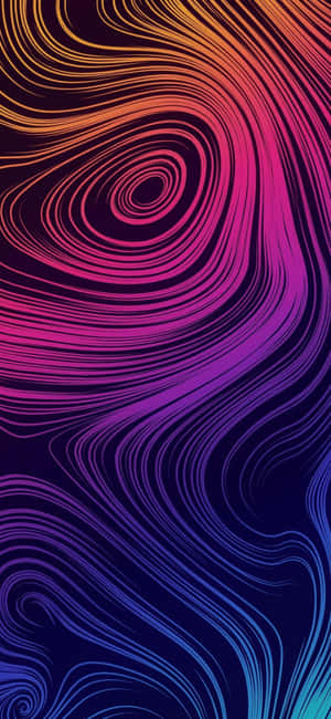 iPhone X Abstrakte Draaie — Oppo Find X9s Muurpapier