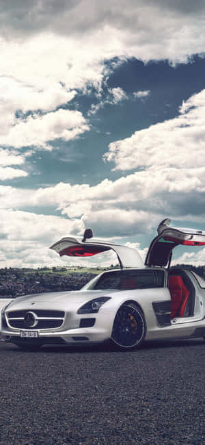 Iphone X Amg Gt-r Agtergrond — iPhone X Muurpapier