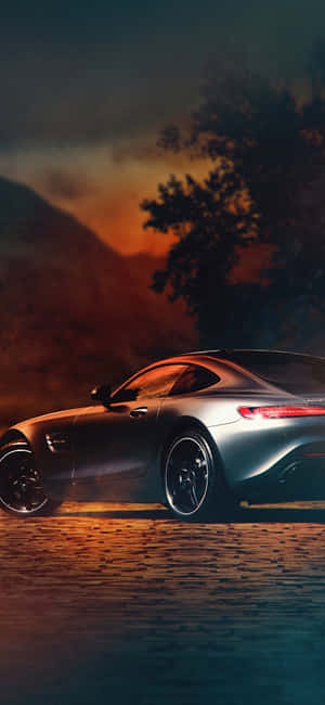 Iphone X Amg Gt-r Agtergrond — iPhone X Muurpapier