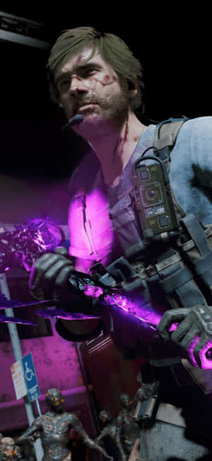 Iphone X Call Of Duty Black Ops Cold War Agtergrond — POCO M Muurpapier