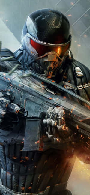 Iphone X Crysis 3 Agtergrond — iPhone 15 Pro Muurpapier
