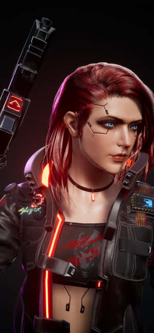 Iphone X Cyberpunk 2077 Agtergrond — Vivo T Muurpapier