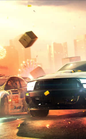 Iphone X Dirt Showdown Agtergrond — Galaxy Tab S11 Muurpapier