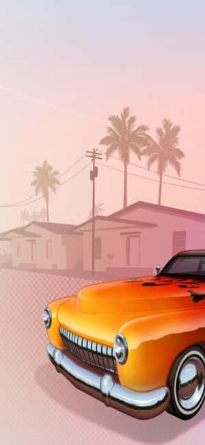 iPhone X Grand Theft Auto V-agtergrond — Oppo F33 Pro Muurpapier