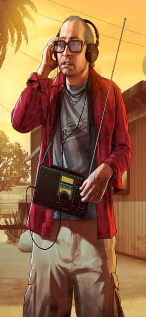 iPhone X Grand Theft Auto V-agtergrond — iPhone X Muurpapier