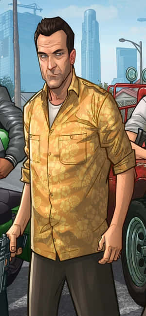 Iphone X Grand Theft Auto V Agtergrond — Redmi 15 Muurpapier
