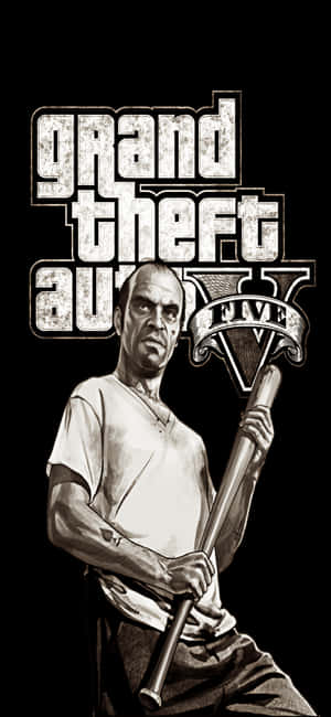 iPhone X Grand Theft Auto V-agtergrond — iPhone 18 Pro Max Muurpapier