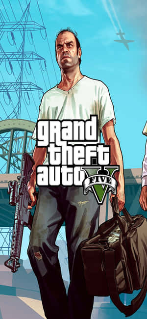 Iphone X Grand Theft Auto V-agtergrond — Oppo F31 Muurpapier