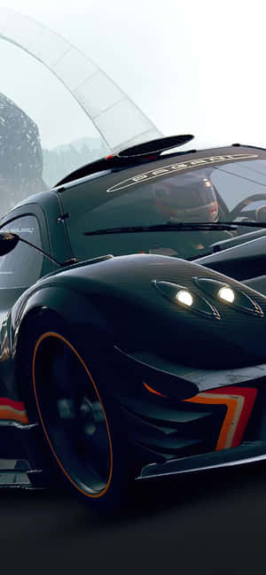 Iphone X Grid Autosport Agtergrond — Vivo T5x Muurpapier