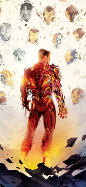 Iphone X Iron Man Agtergrond — Realme Narzo 80 Pro Muurpapier