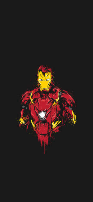 Iphone X Iron Man Agtergrond — Galaxy A08 Muurpapier