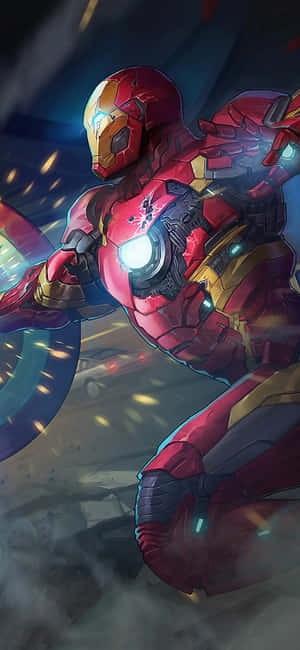 Iphone X Iron Man Agtergrond — Motorola Edge 70 Plus Muurpapier