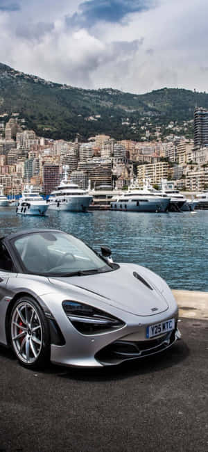 iPhone X Mclaren 720s Agtergrond — Galaxy M47 Muurpapier