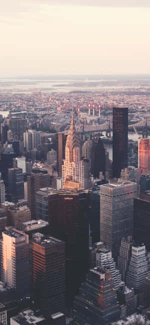 iPhone X New York-agtergrond — Vivo X500 Pro Max Muurpapier