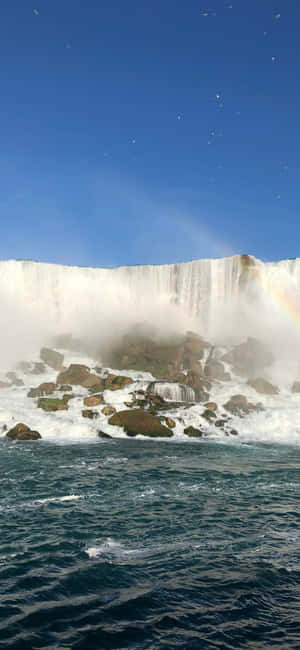 Iphone X Niagara Waterval Agtergrond — Vivo T5e Muurpapier
