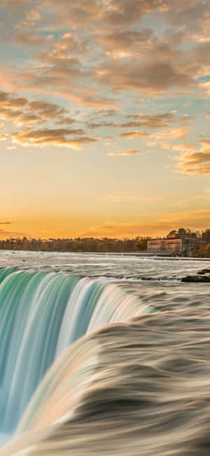 Iphone X Niagara Waterval Agtergrond — Realme Narzo 90X Muurpapier