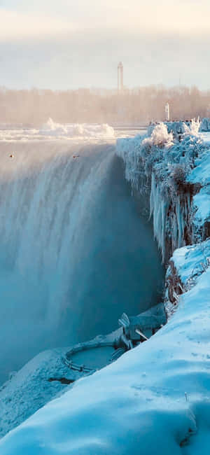 iPhone X Niagara-waterval-agtergrond — Moto G67 Muurpapier