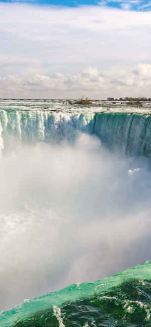 Iphone X Niagara-waterval Agtergrond — iPhone 16 Pro Muurpapier