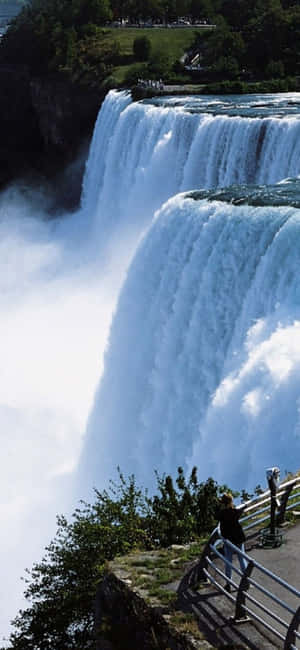 Iphone X Niagara Waterval Agtergrond — Moto G87 Muurpapier