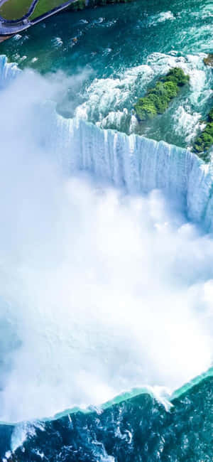 Iphone X Niagara-waterval Agtergrond — Moto G37 Muurpapier