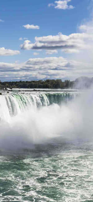 Iphone X Niagara-waterval Agtergrond — Moto G77 Muurpapier