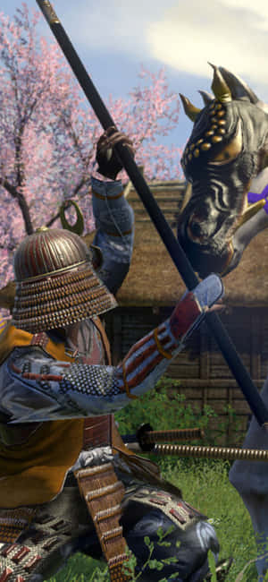 Iphone X Total War Shogun 2 Agtergrond — Galaxy S22 Ultra Muurpapier